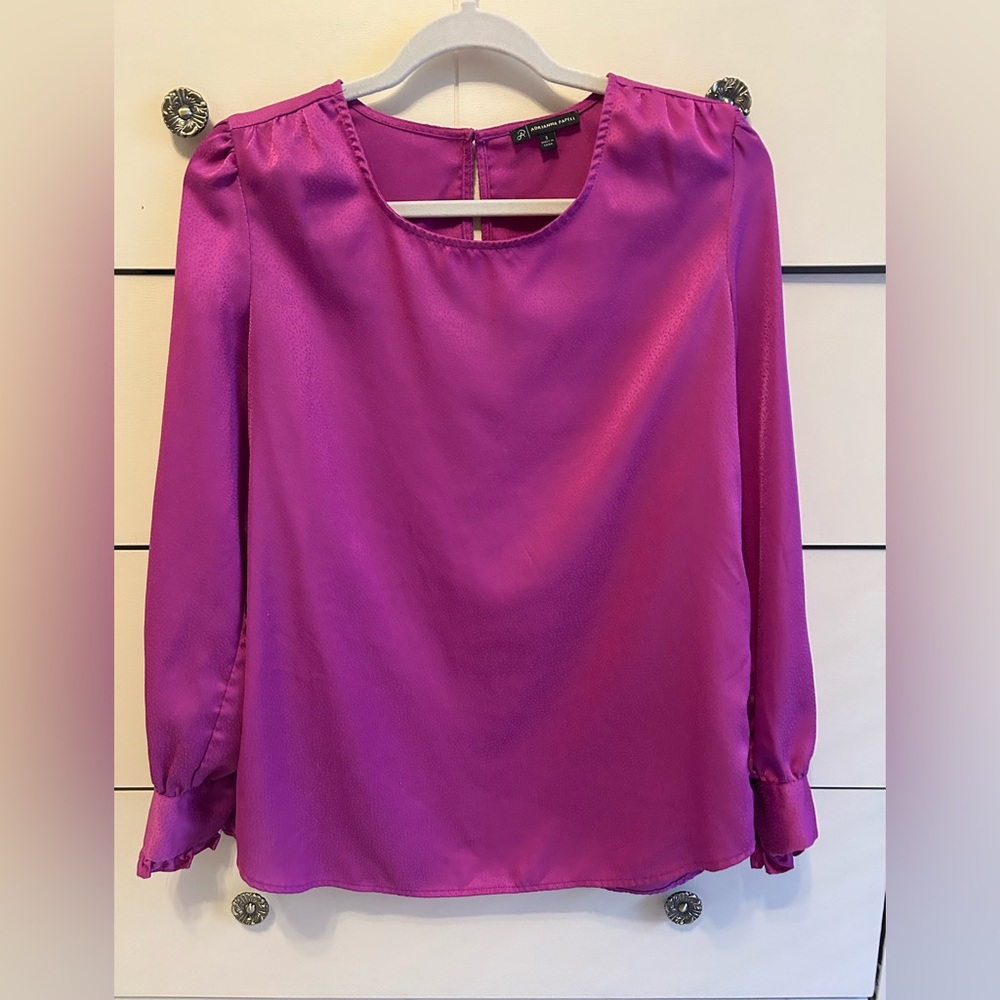 Adrianna Papell Fuchsia Blouse